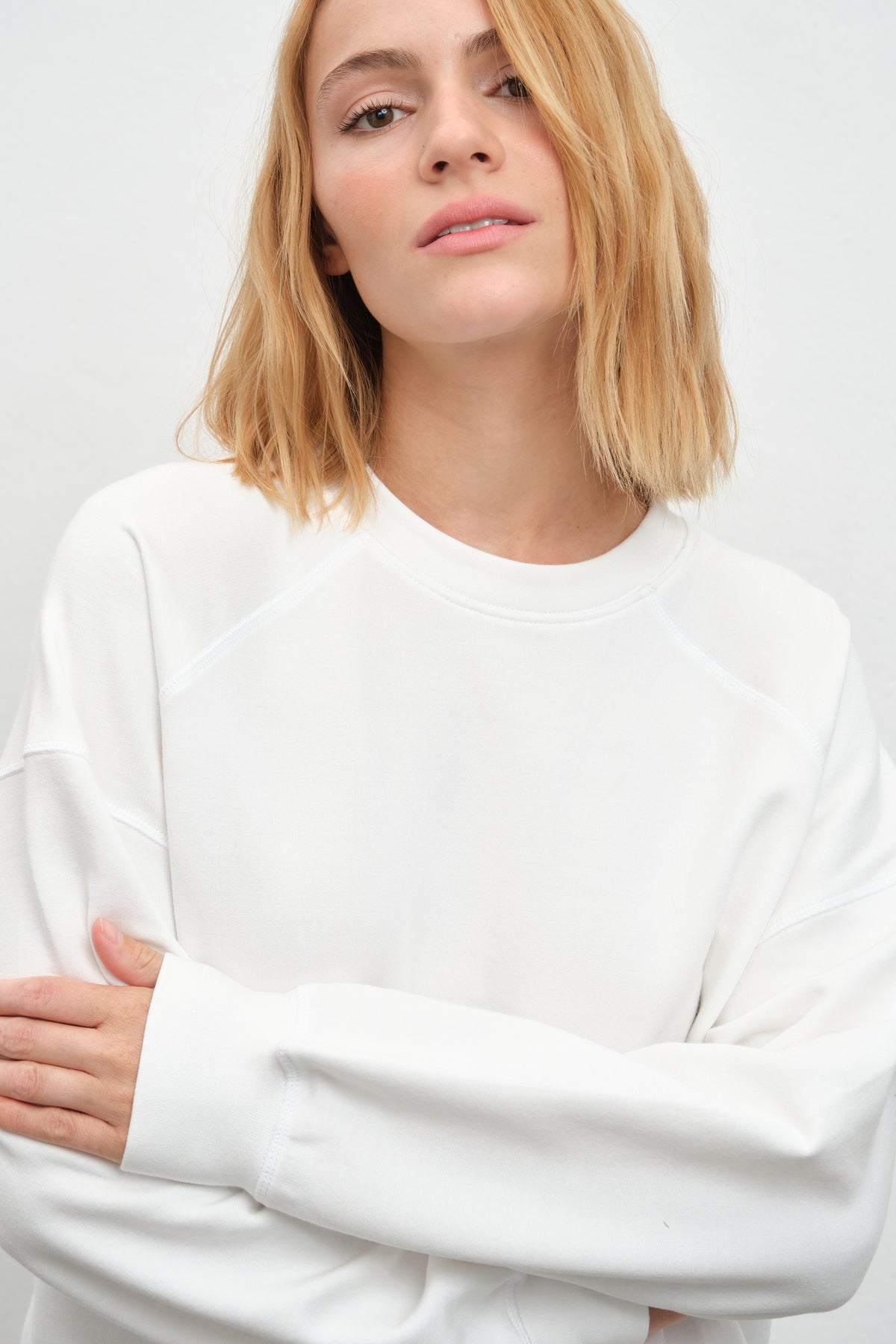SuperSoft Modal Fleece Reglan Kollu Sweatshirt