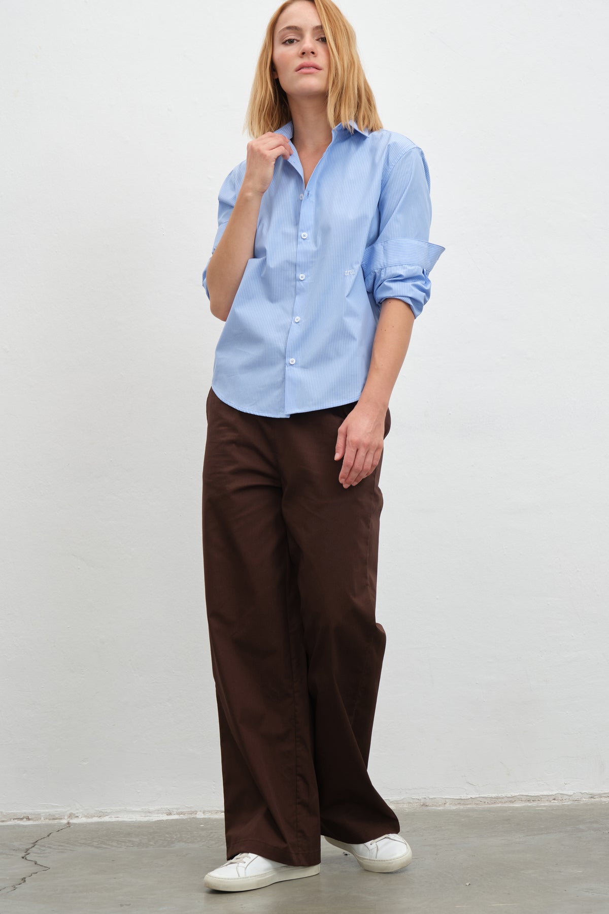 Pull-On Cotton Gabardin Pantolon
