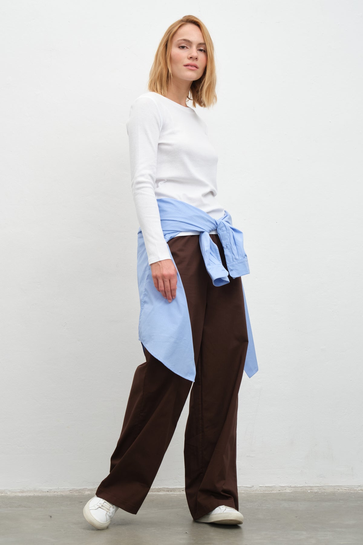 Pull-On Cotton Gabardin Pantolon