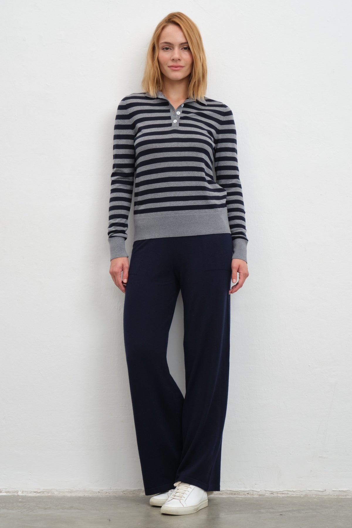 Bol Paçalı Lightweight Merino Triko Pantolon