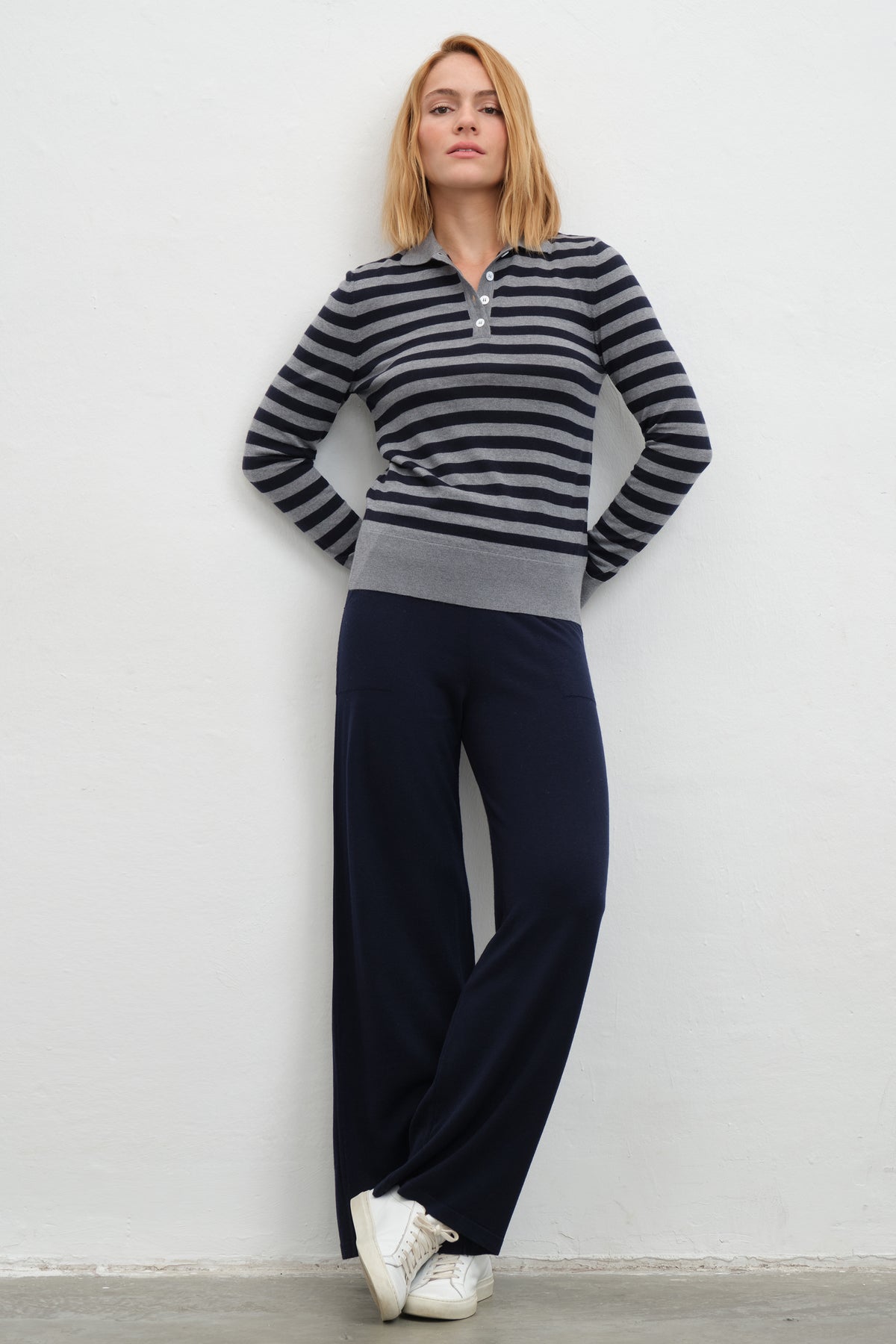 Polo Yakalı Lightweight Cashmere Merino Fitted Triko