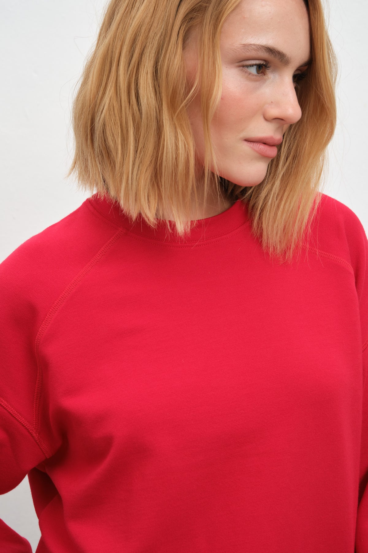SuperSoft Modal Fleece Reglan Kollu Sweatshirt