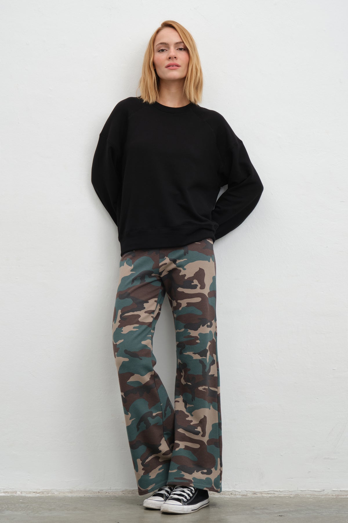 SuperSoft Modal Fleece Reglan Kollu Sweatshirt