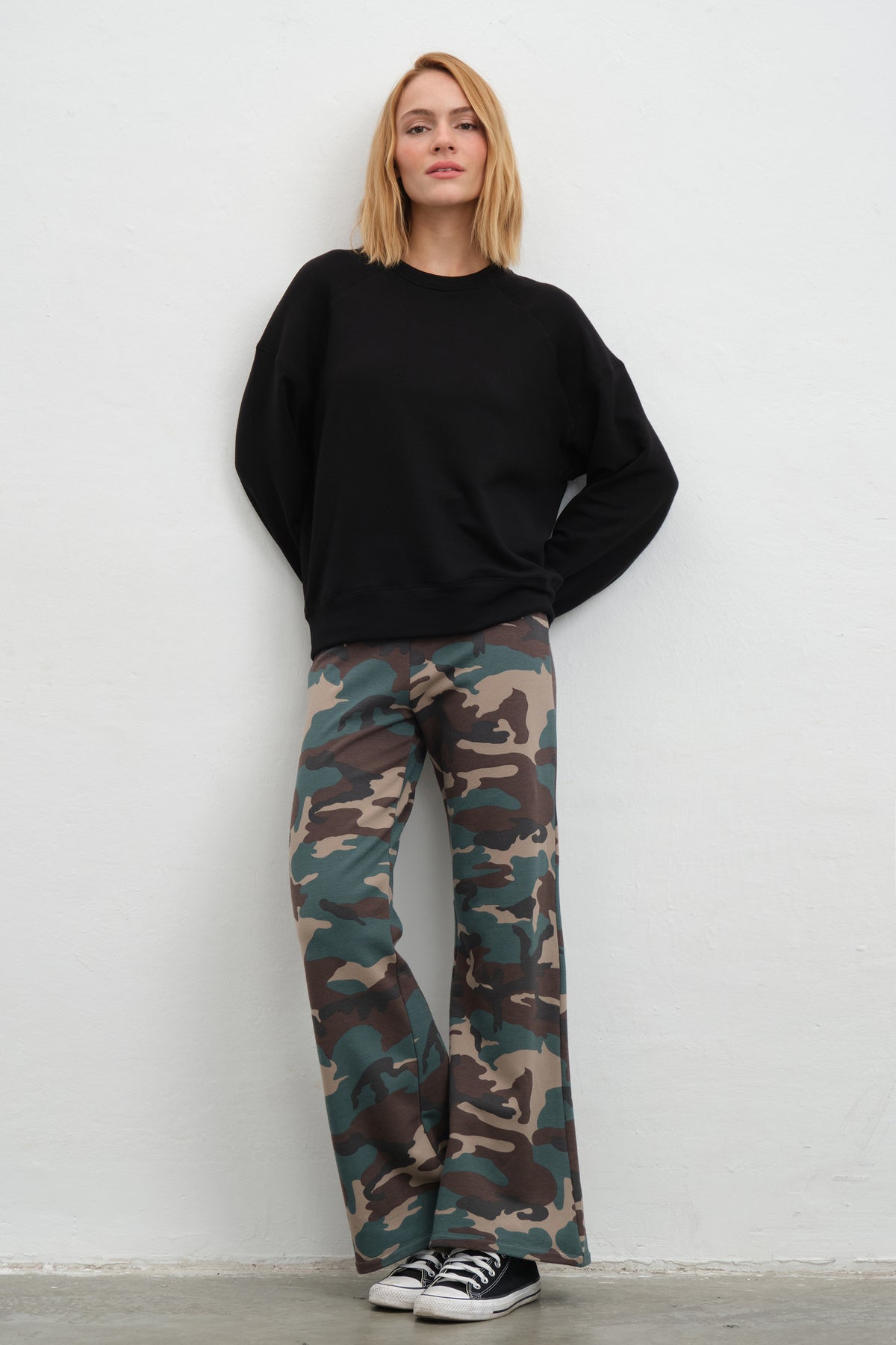 SuperSoft Modal Fleece Reglan Kollu Sweatshirt