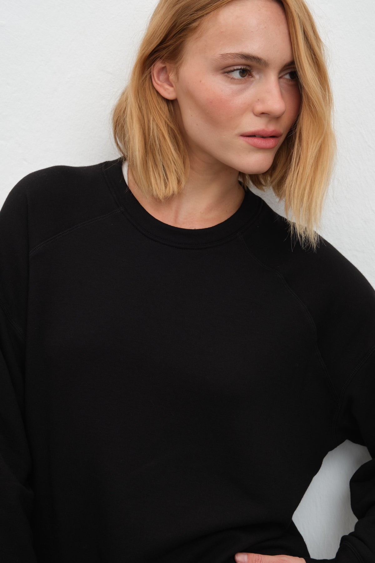 SuperSoft Modal Fleece Reglan Kollu Sweatshirt