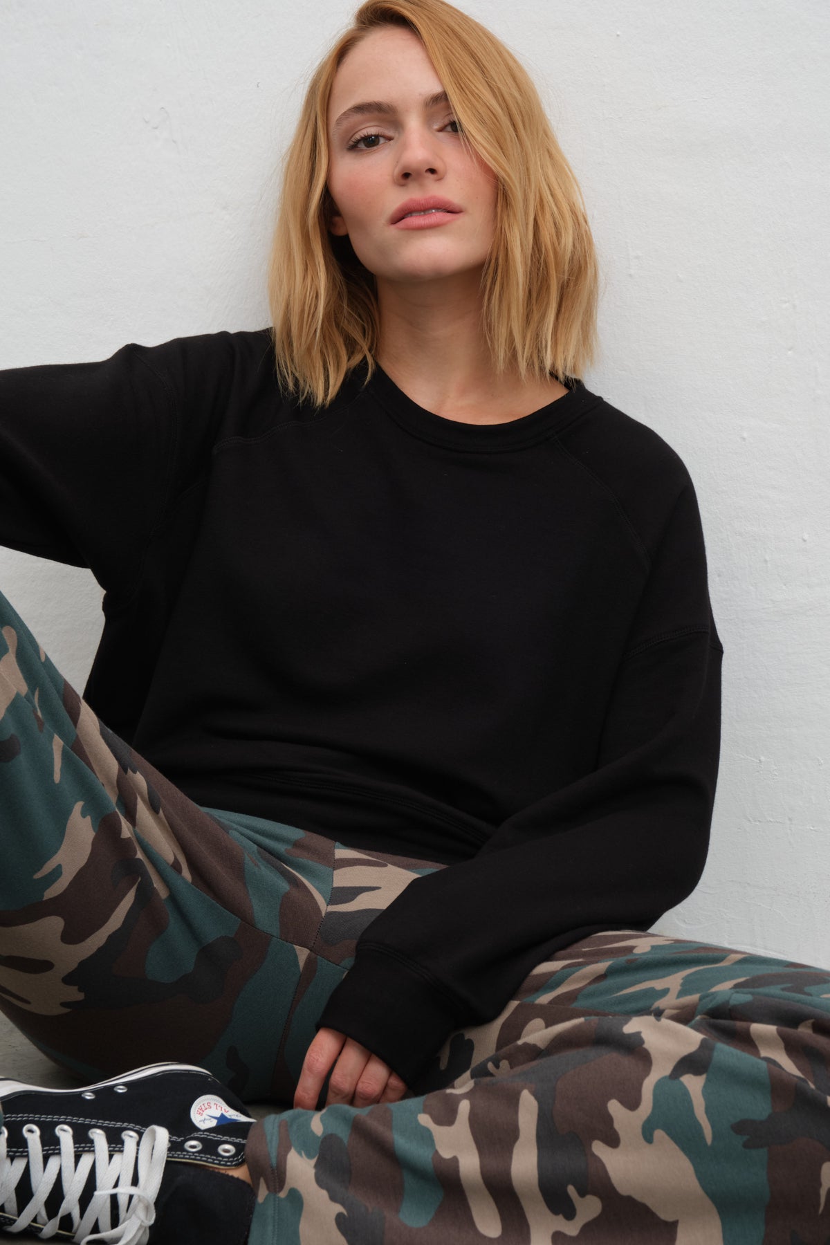 SuperSoft Modal Fleece Reglan Kollu Sweatshirt