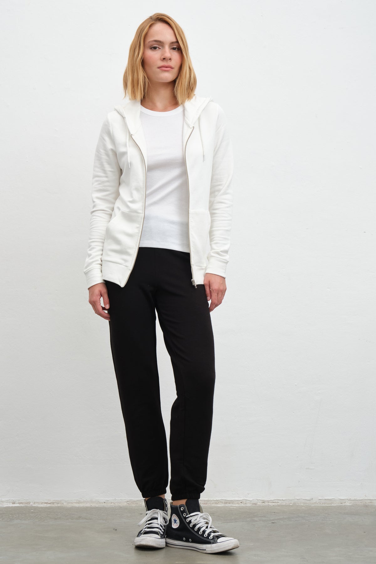 SuperSoft Modal Fleece Fermuarlı Unisex Hoodie