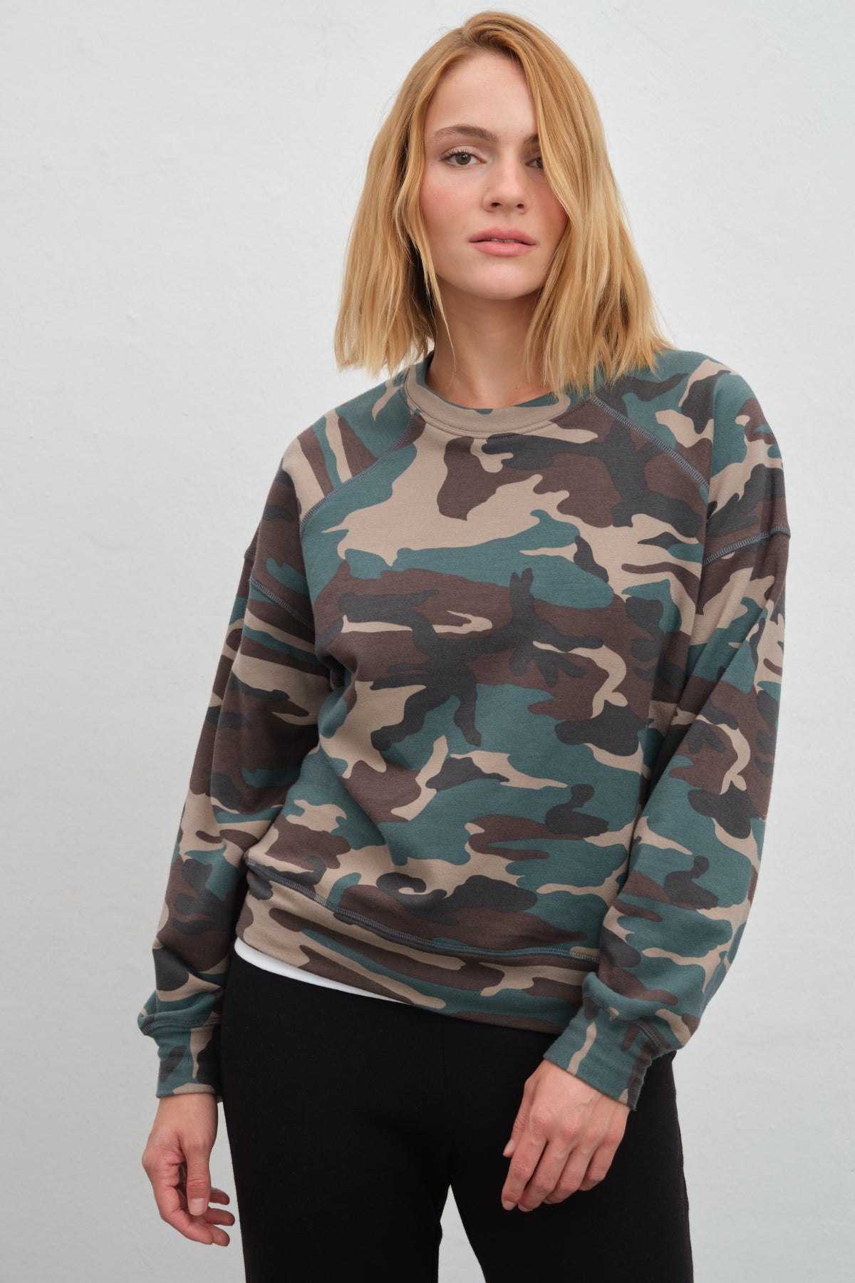 SuperSoft Modal Fleece Reglan Kollu Sweatshirt