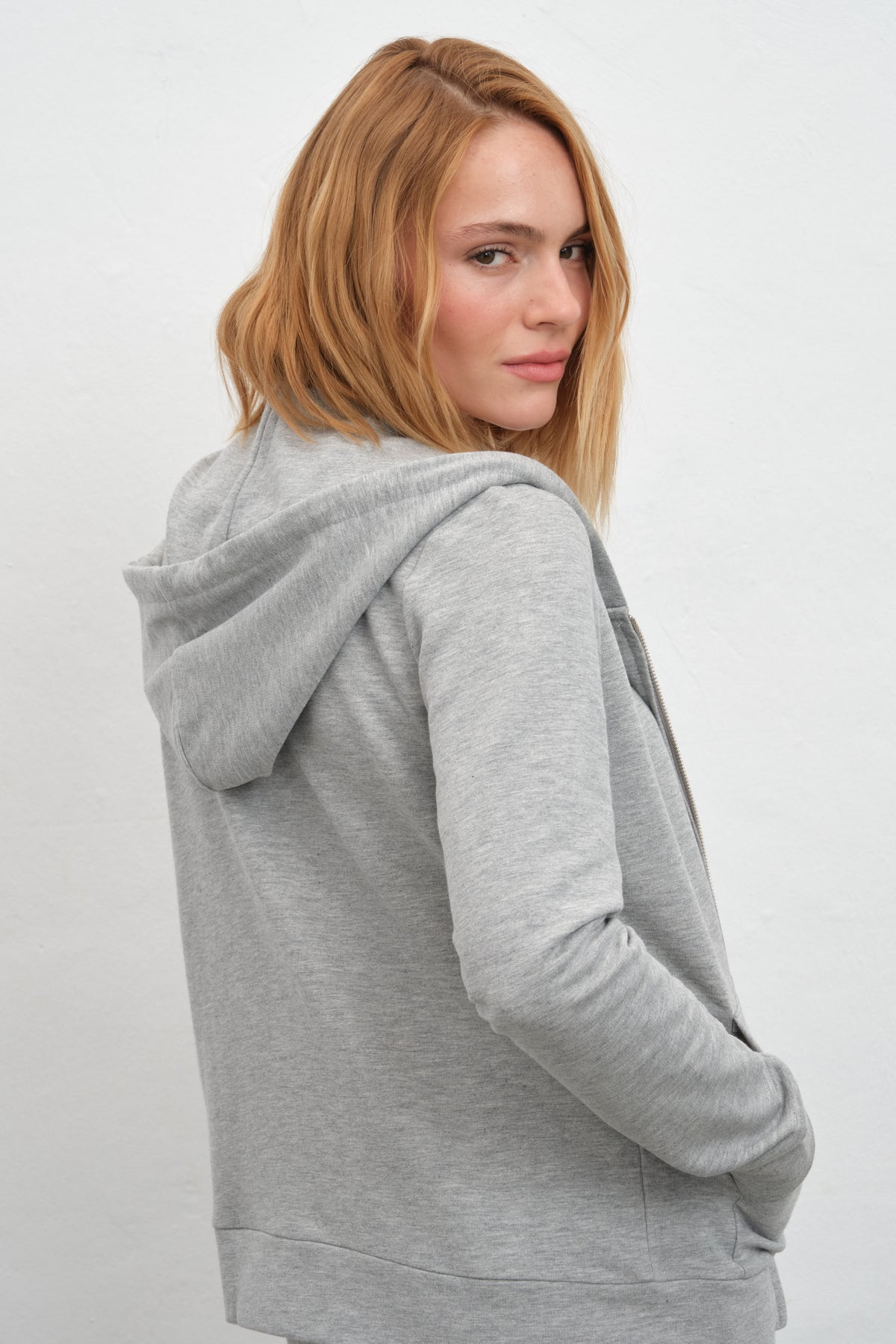 SuperSoft Modal Fleece Fermuarlı Unisex Hoodie