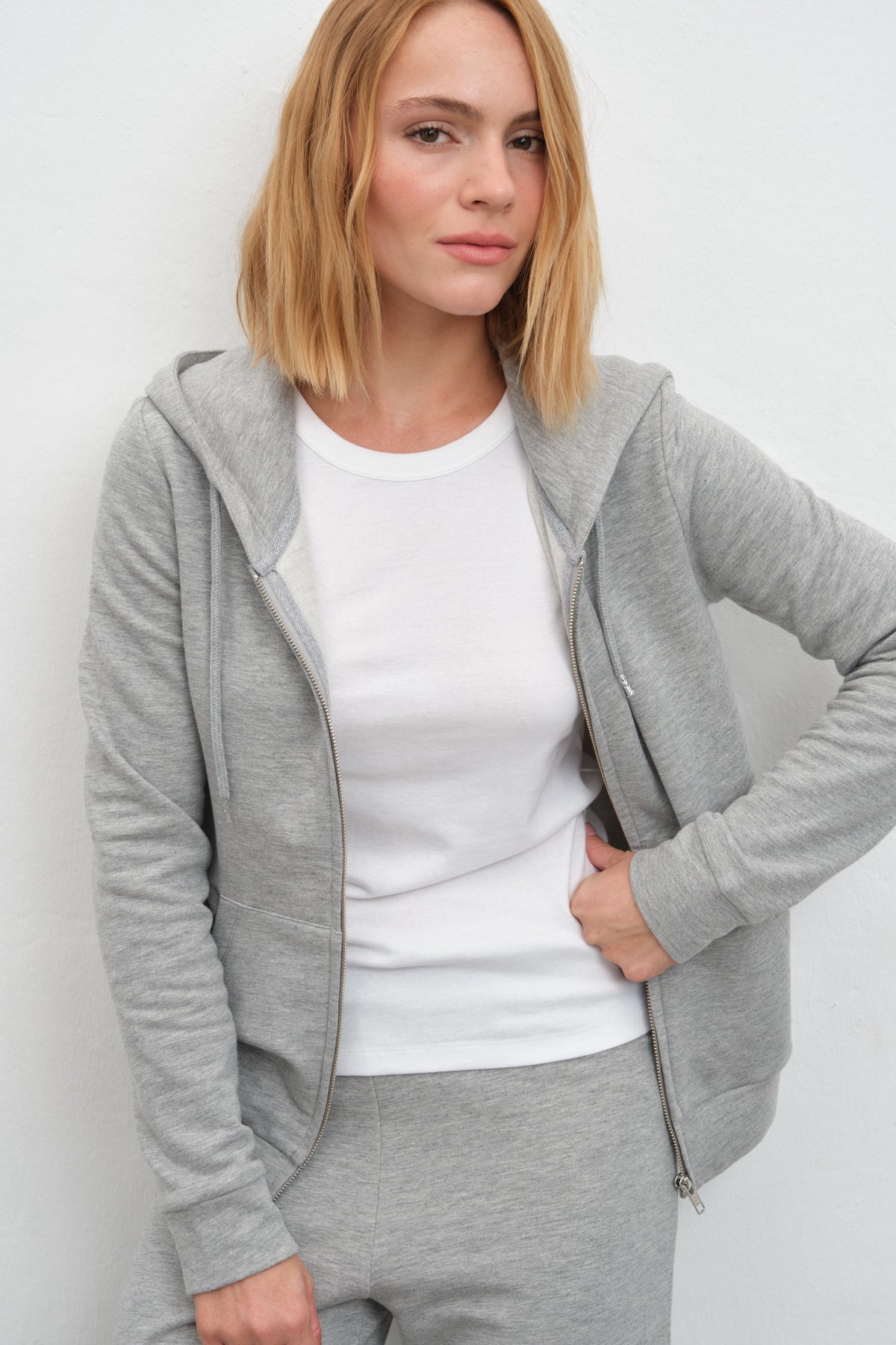 SuperSoft Modal Fleece Fermuarlı Unisex Hoodie