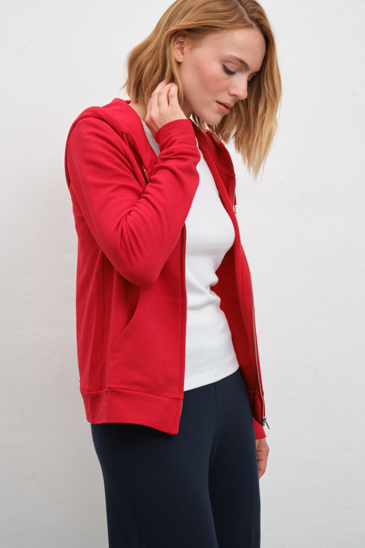 SuperSoft Modal Fleece Fermuarlı Unisex Hoodie