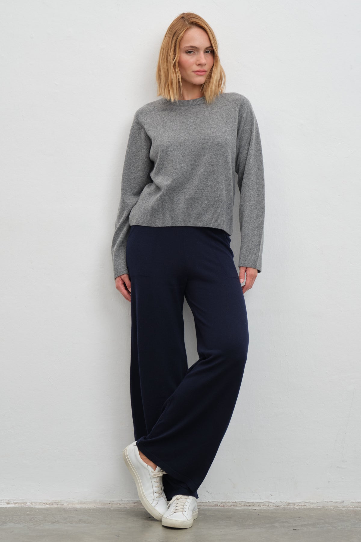 Reglan Kollu Cashmere Merino Crop Triko