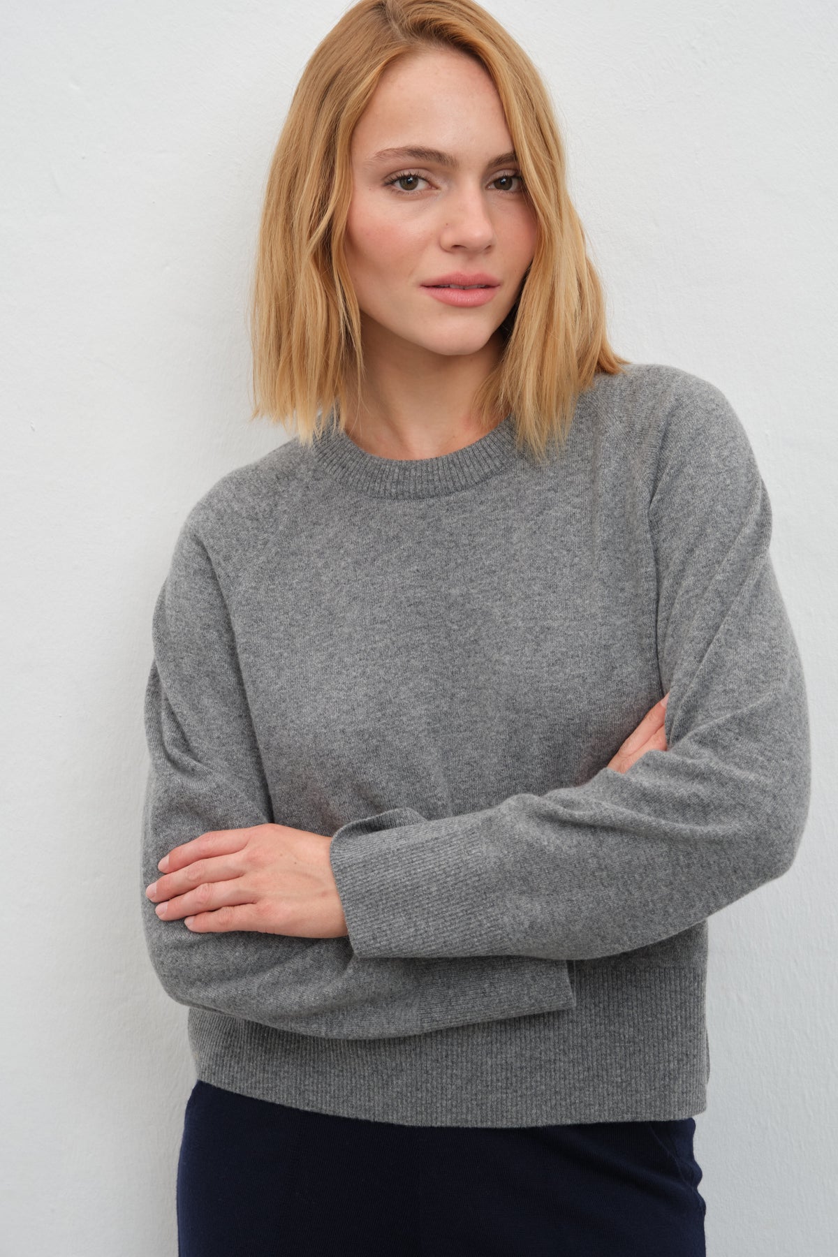 Reglan Kollu Cashmere Merino Crop Triko