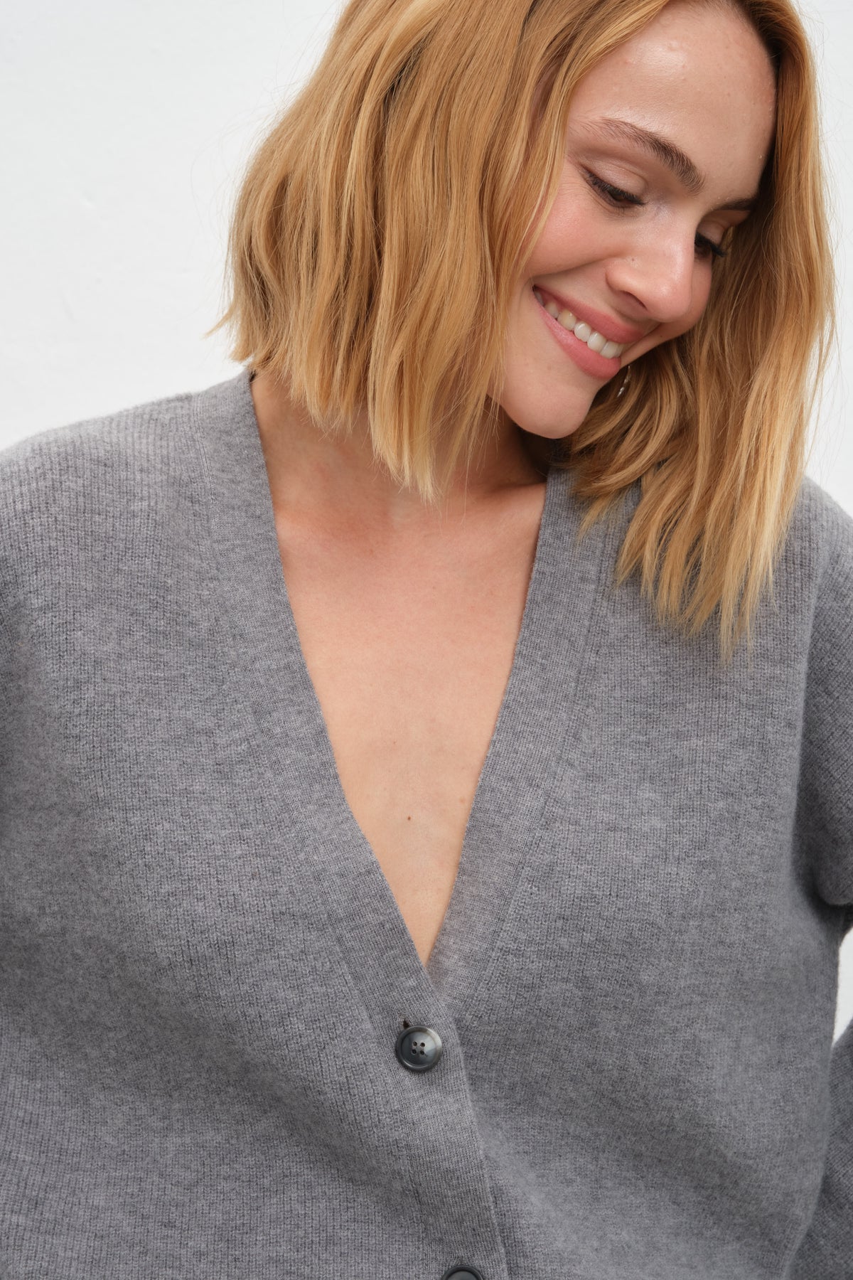 İnce Ribana Örgülü Crop Merino Hırka
