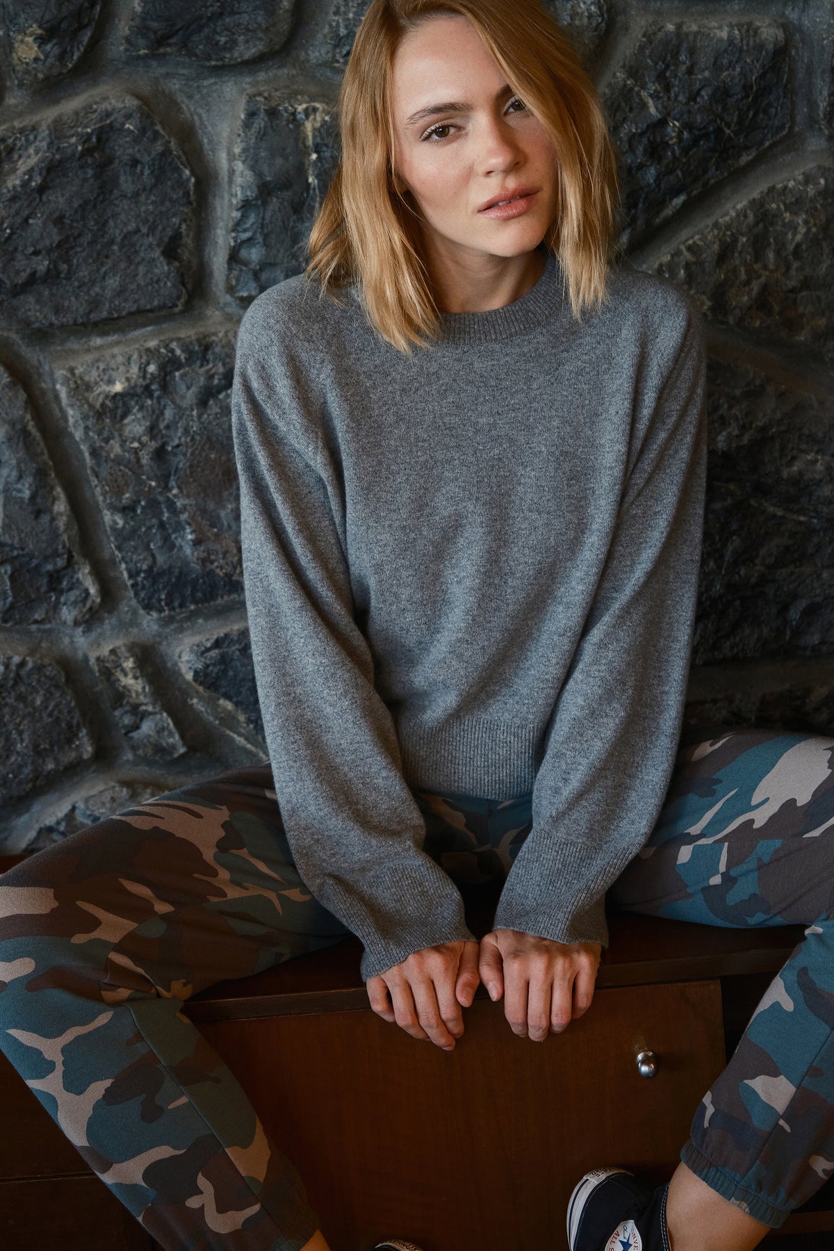 Reglan Kollu Cashmere Merino Crop Triko