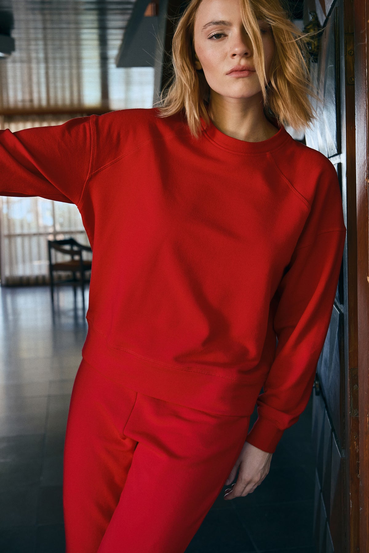 SuperSoft Modal Fleece Reglan Kollu Sweatshirt