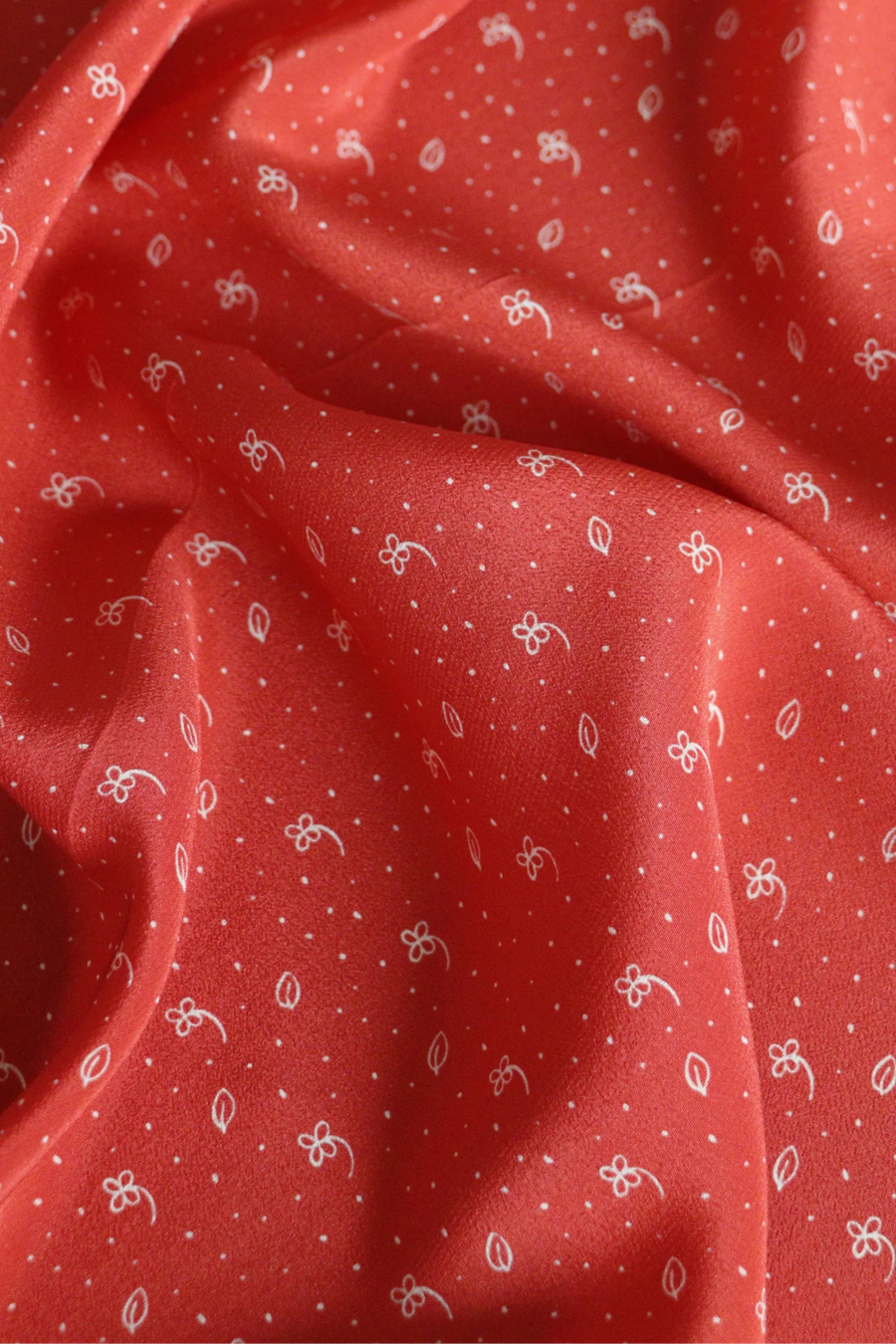 İpek Fular - Fleur Venetian Red