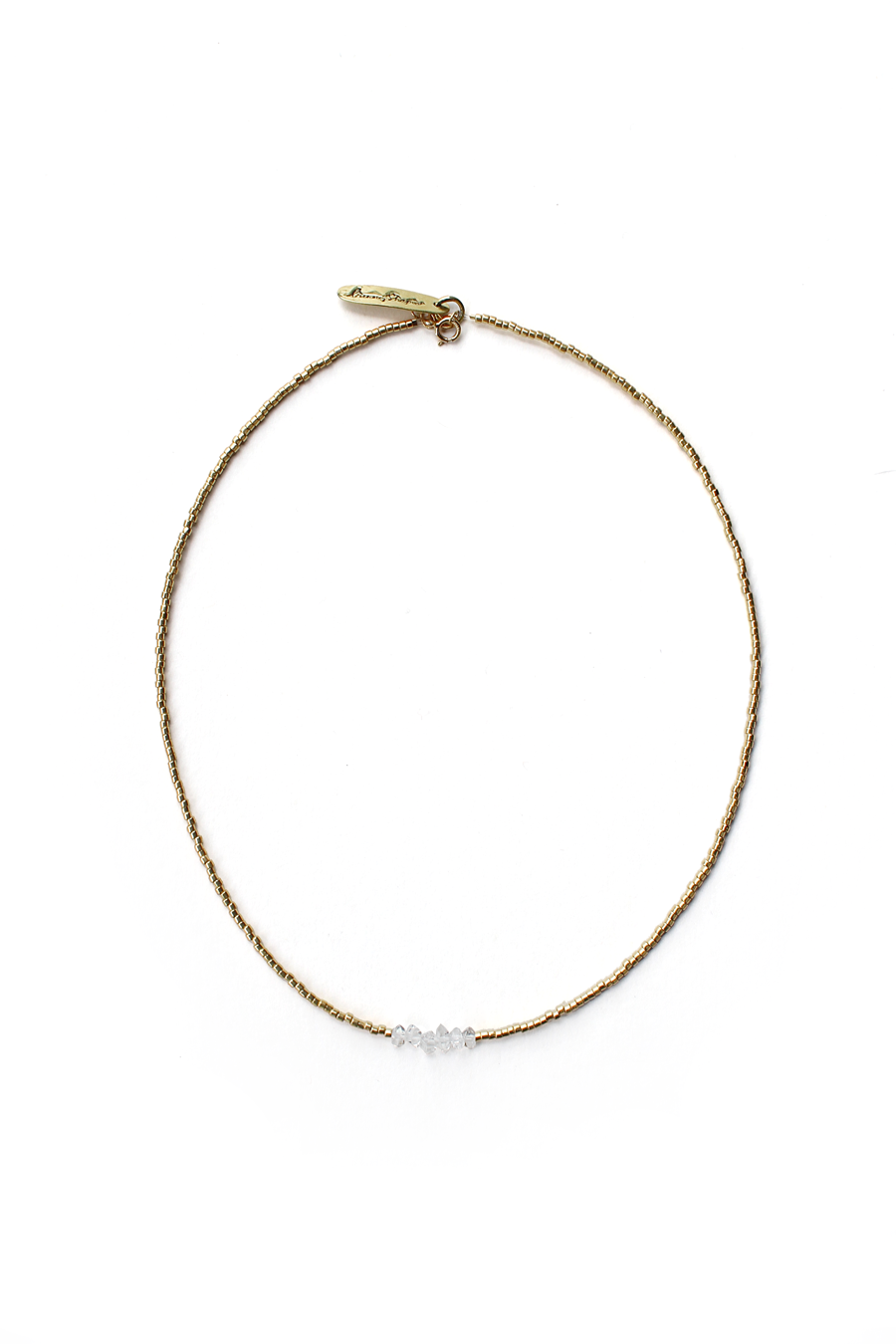 Gold Plated Herkimer Kolye