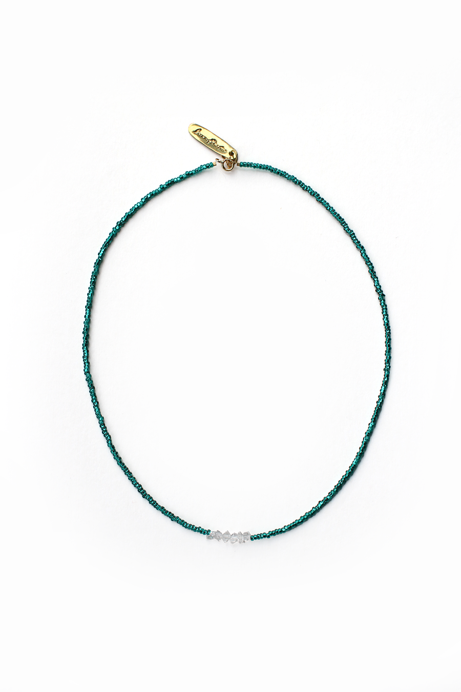 Emerald Herkimer Kolye