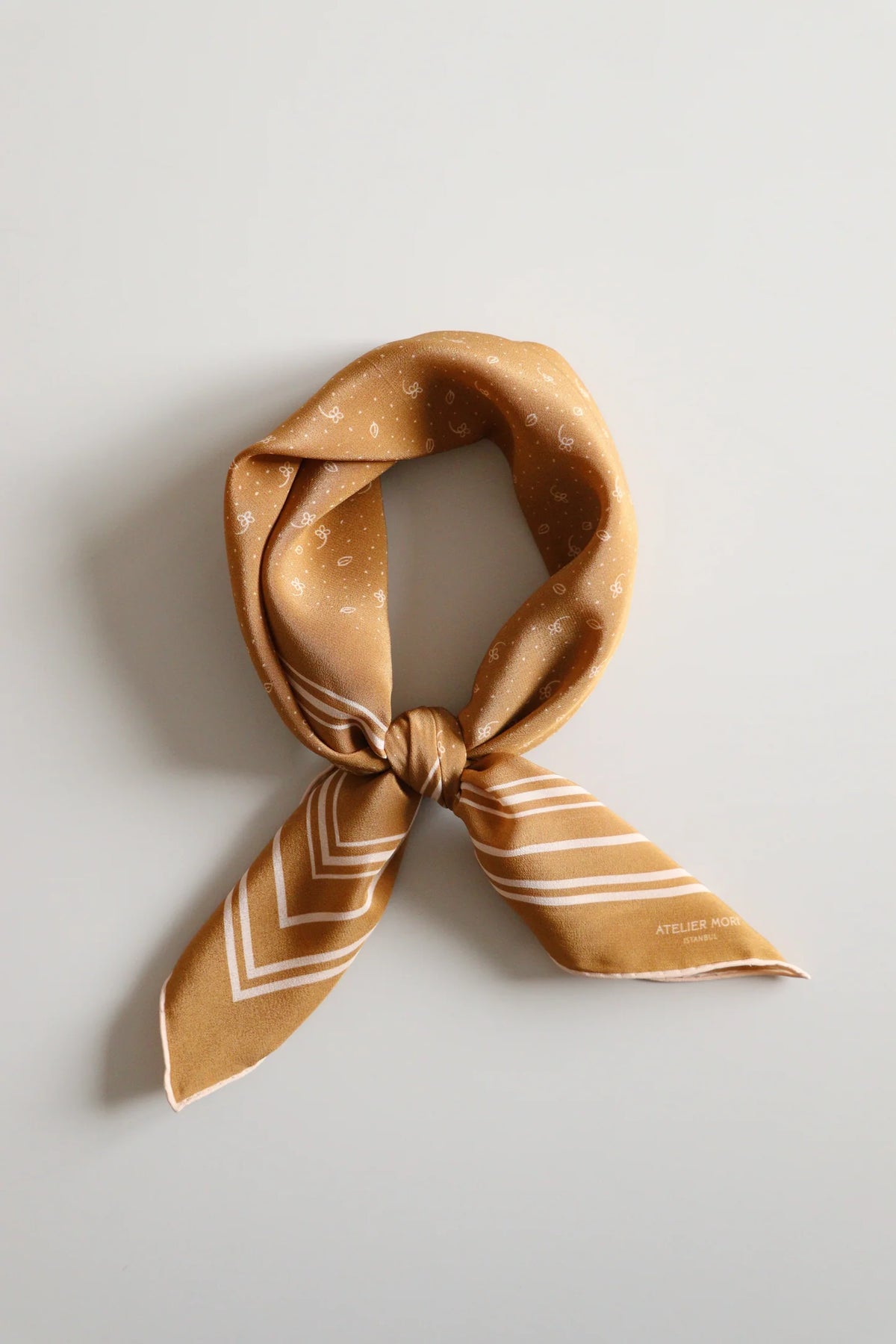 İpek Fular - Fleur Mustard