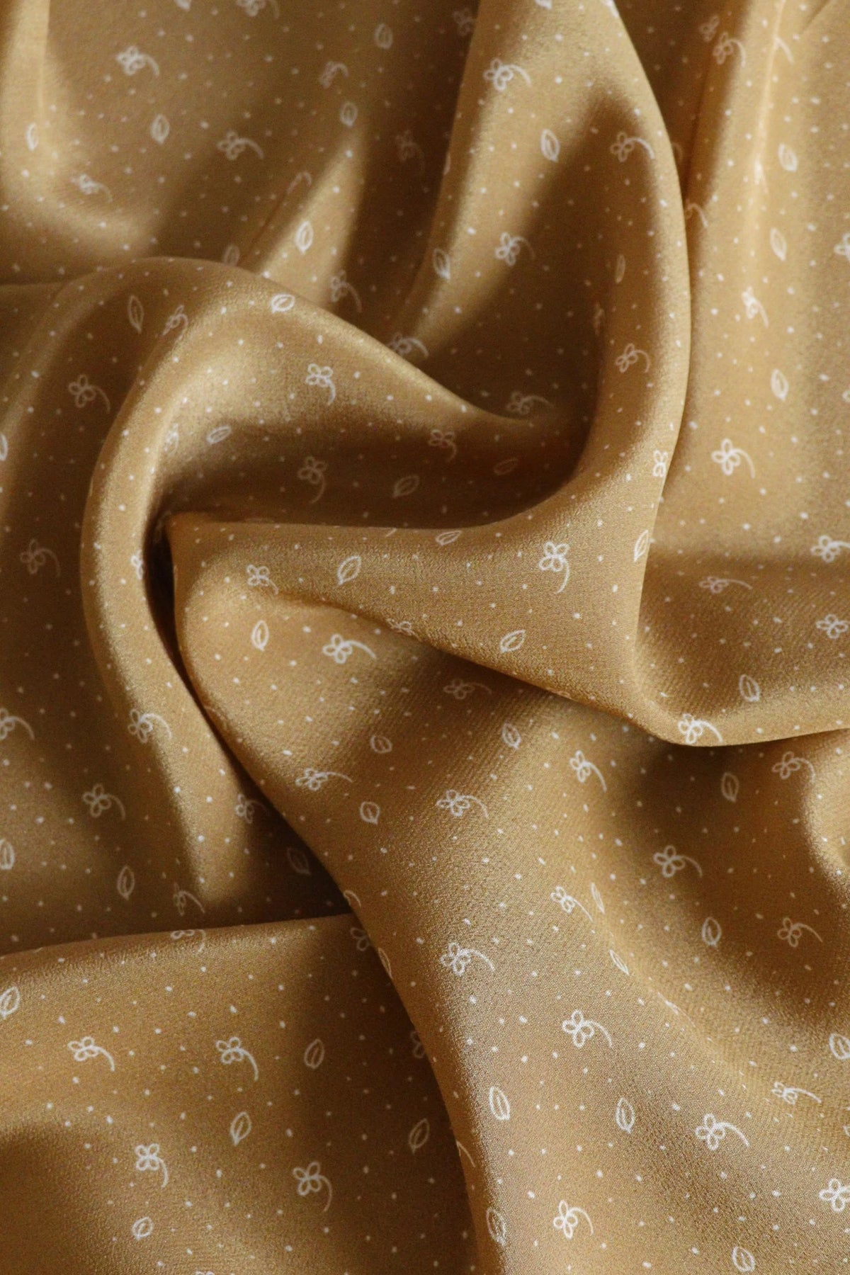 İpek Fular - Fleur Mustard