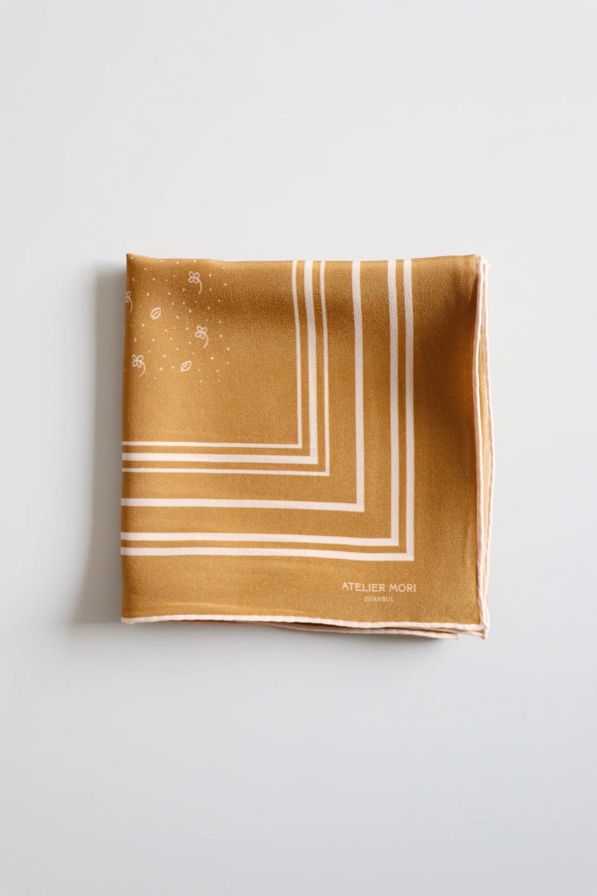 İpek Fular - Fleur Mustard