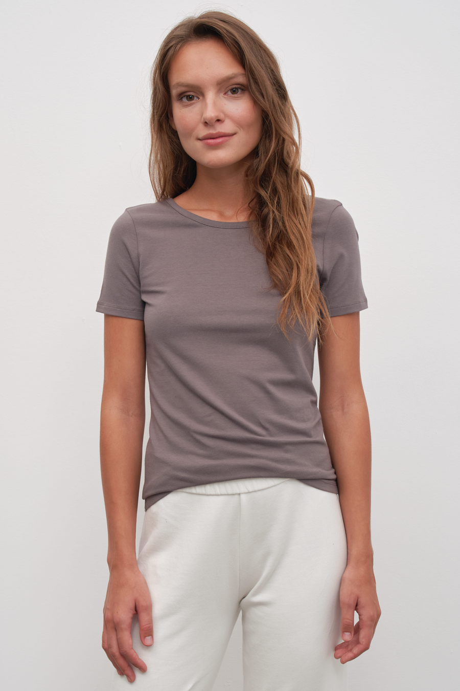 Sırt Detaylı Fitted Modal T-shirt