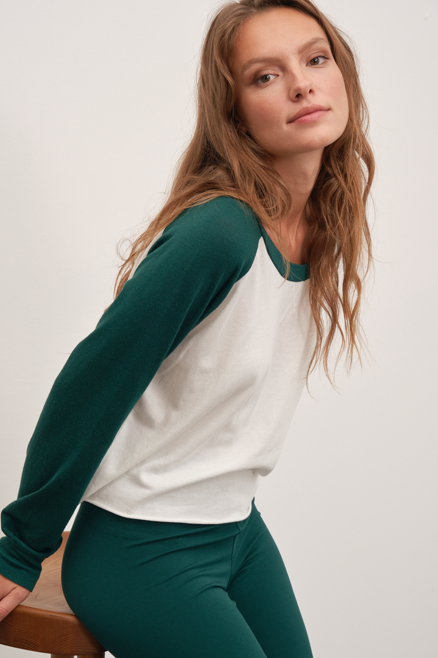 Super-Lightweight Cropped Baseball Sweatshirt